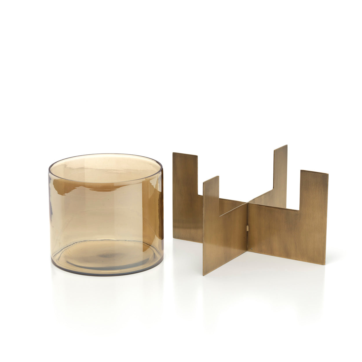 Kandelaar Maandin Glas Goud - Afbeelding 2
