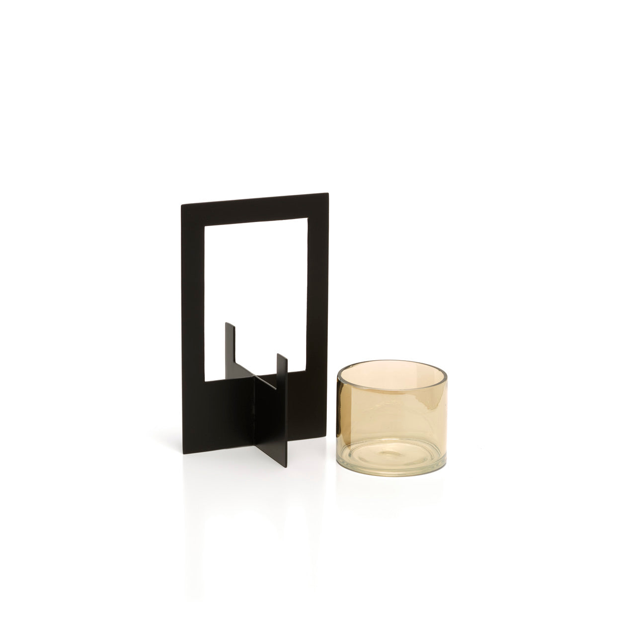 Windlicht Traasos Glas Zwart - Afbeelding 4