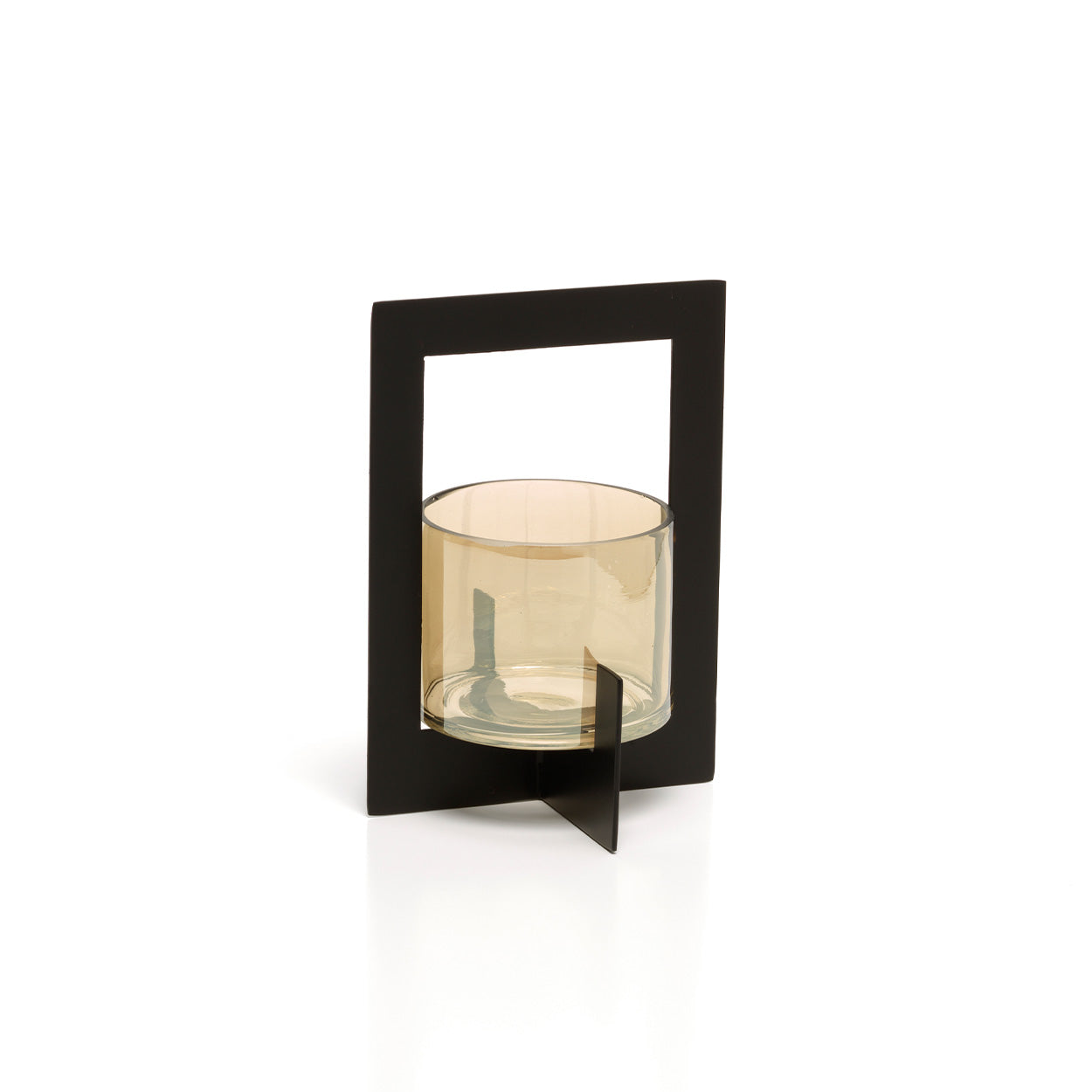 Kaarsenhouder Moezel Glas Zwart