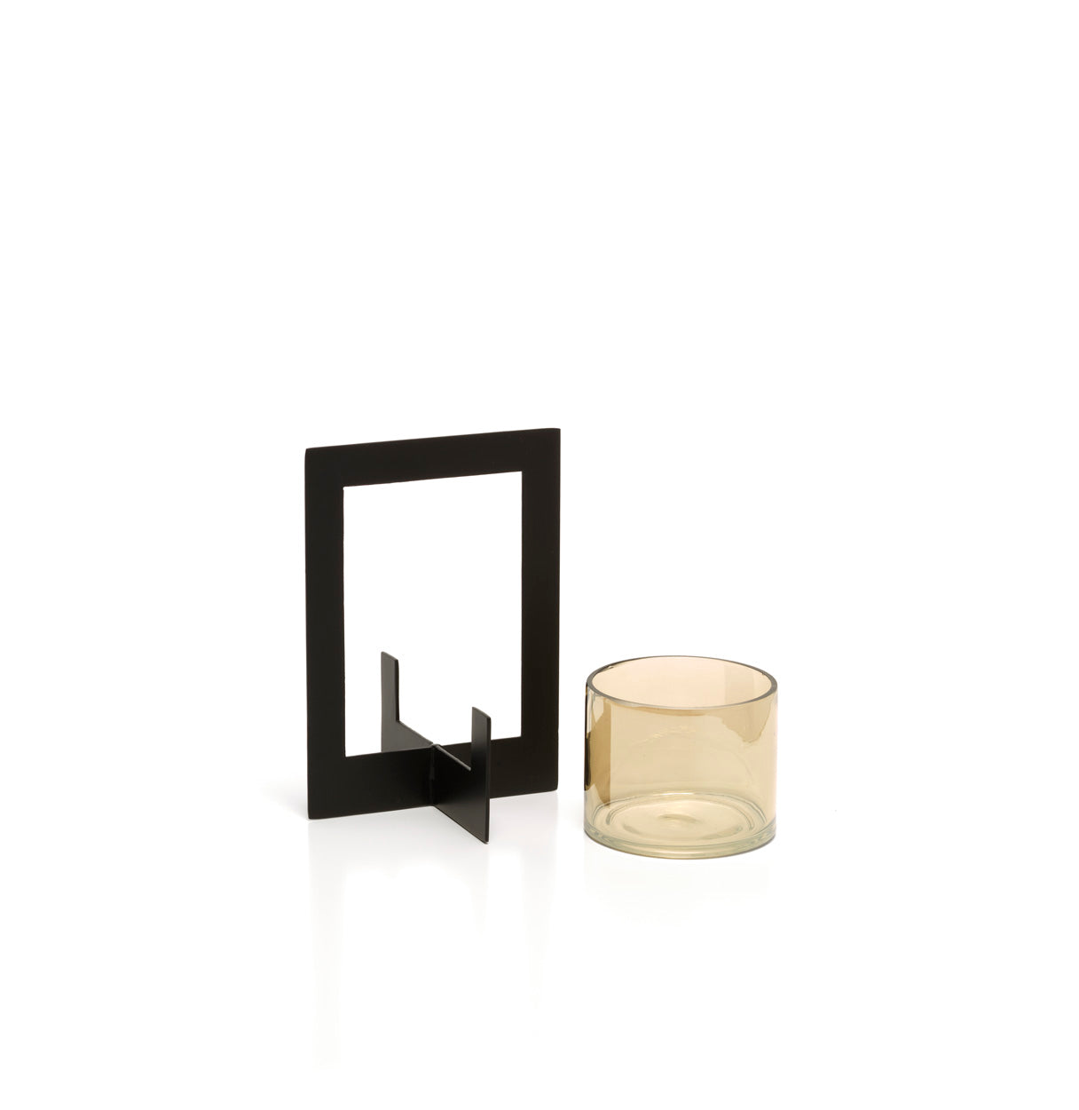 Kaarsenhouder Moezel Glas Zwart - Afbeelding 4