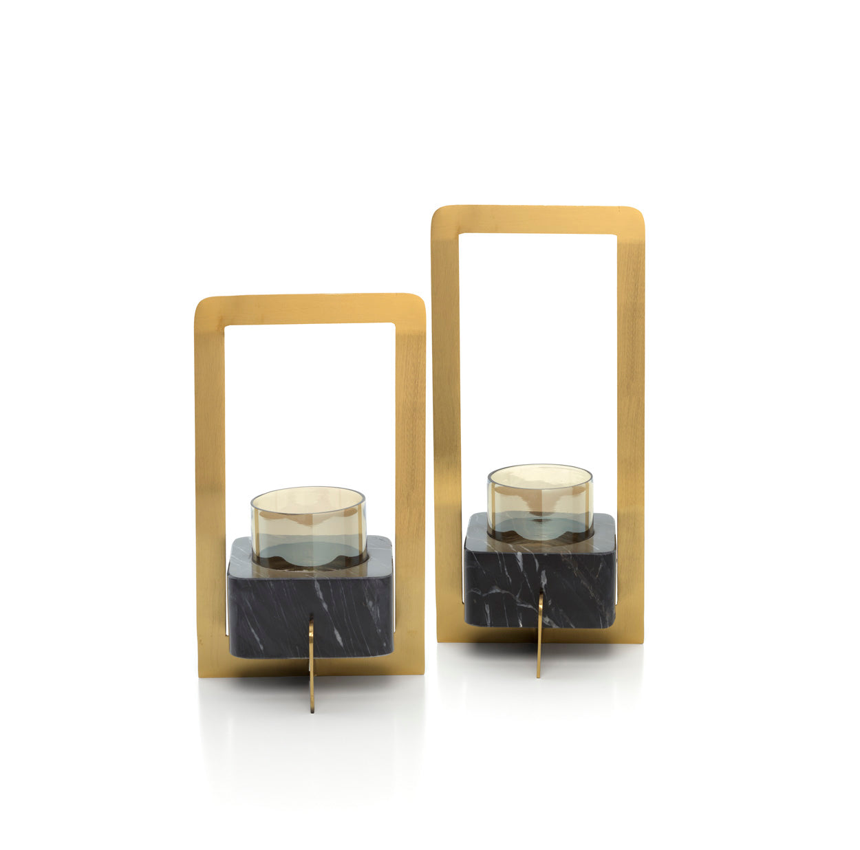Kandelaar Gammum Glas Goud - Afbeelding 3