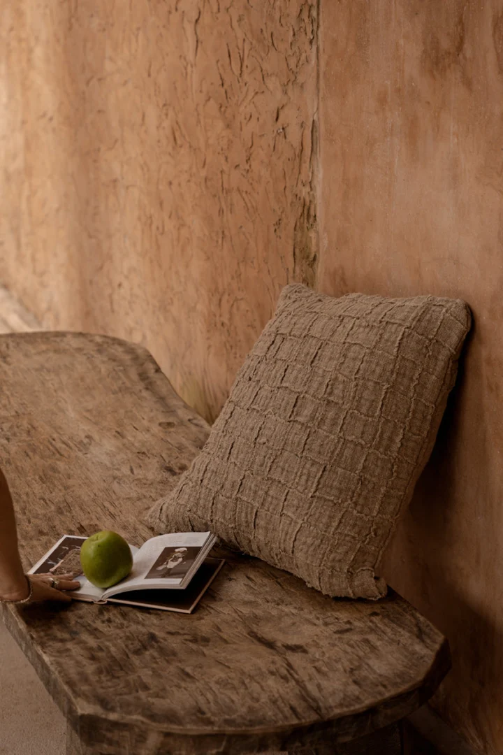 Kussenhoes Vernone Naturel - Afbeelding 3
