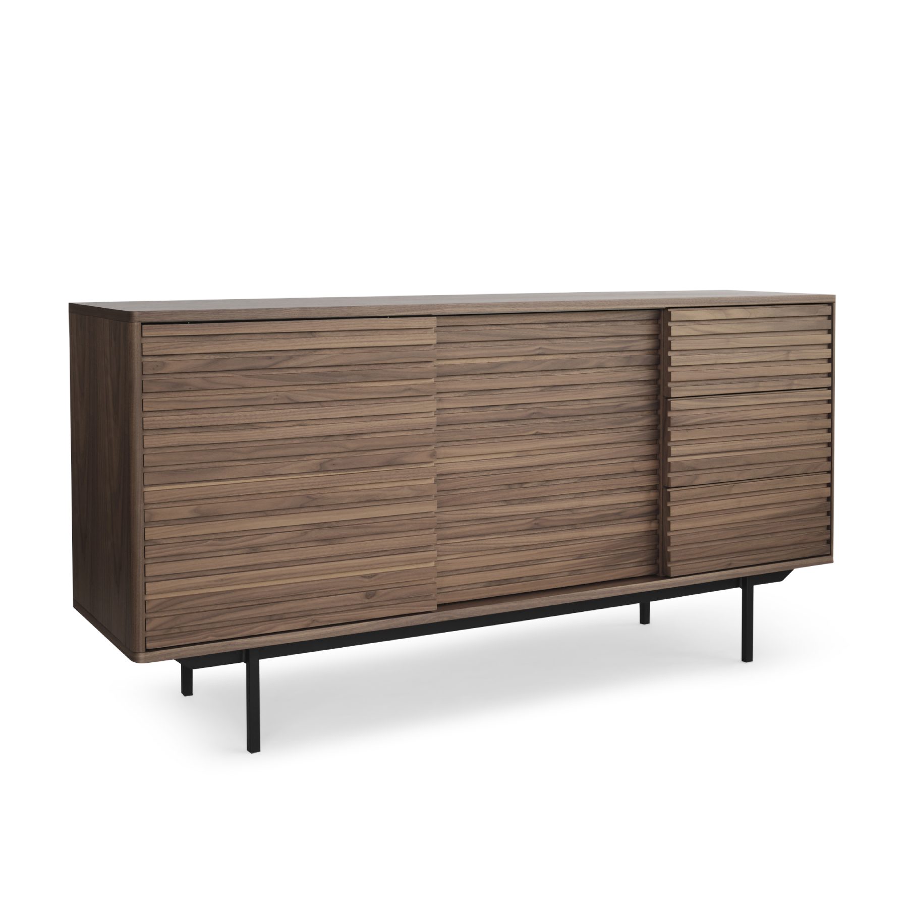 Dressoir Doolvak Zwart - Afbeelding 2