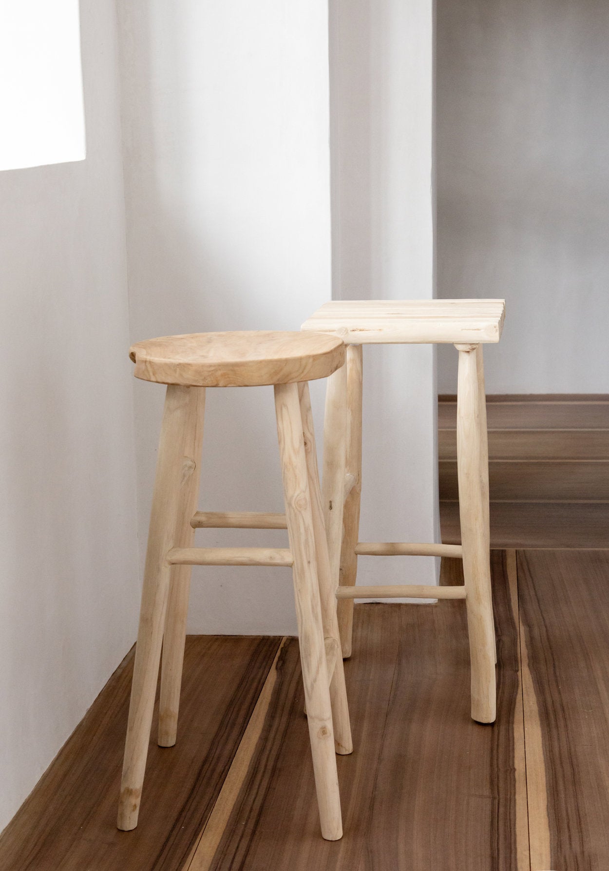 Barkruk Beessu Teak Naturel - Afbeelding 4