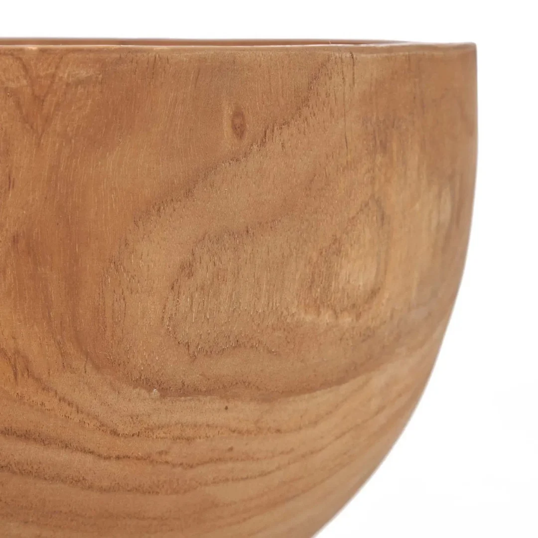 Kom Haantel Teak Naturel - Afbeelding 2