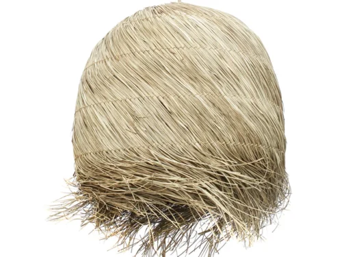 Decoratiehanger Caassir Naturel, handgevlochten gras hanglamp met warme natuurlijke uitstraling