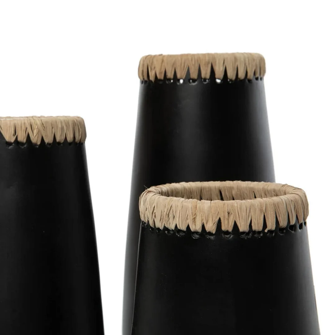 Vaas Lauvone Raffia Zwart - Afbeelding 6