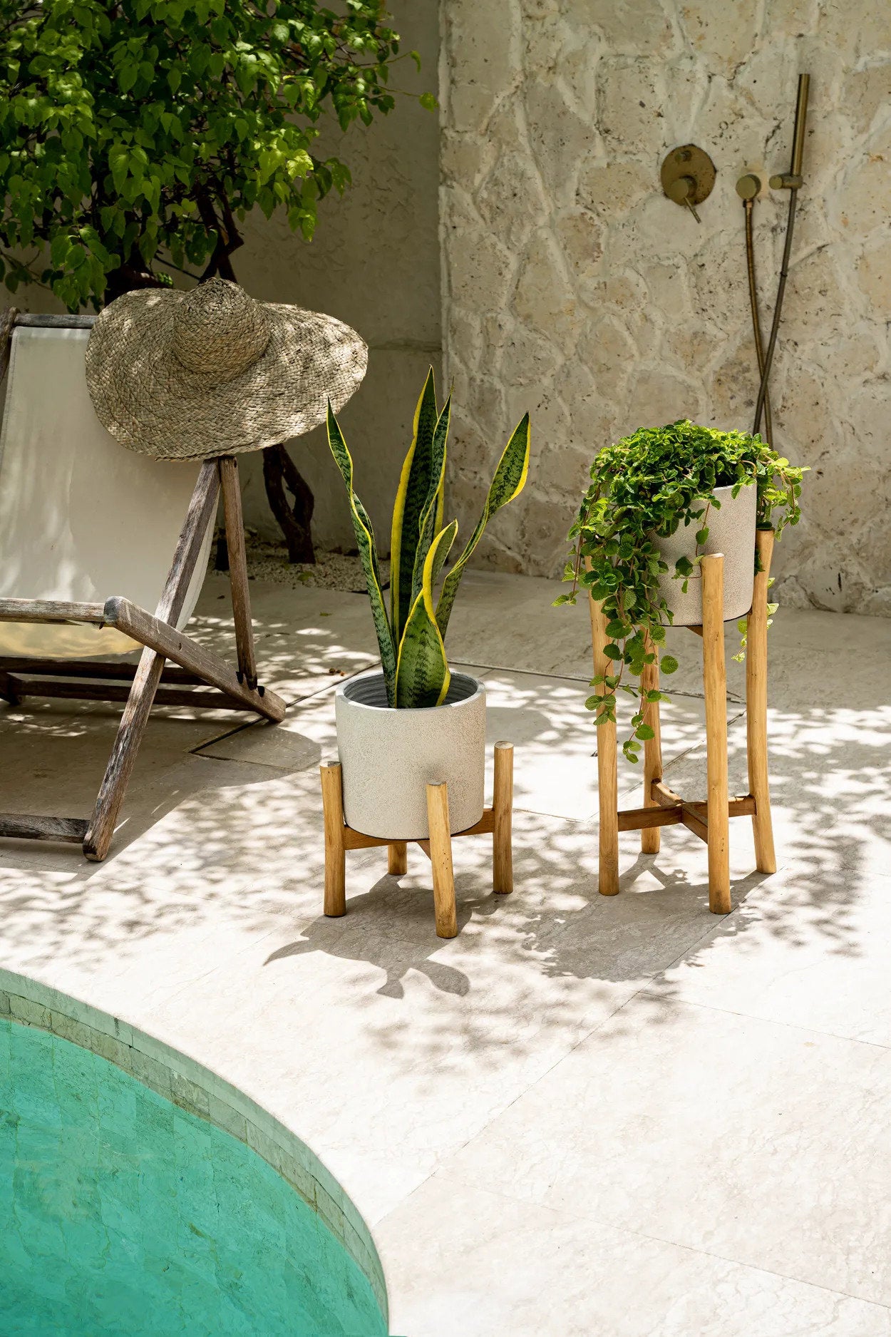 Vaas Ziensane Teak Naturel - Afbeelding 7