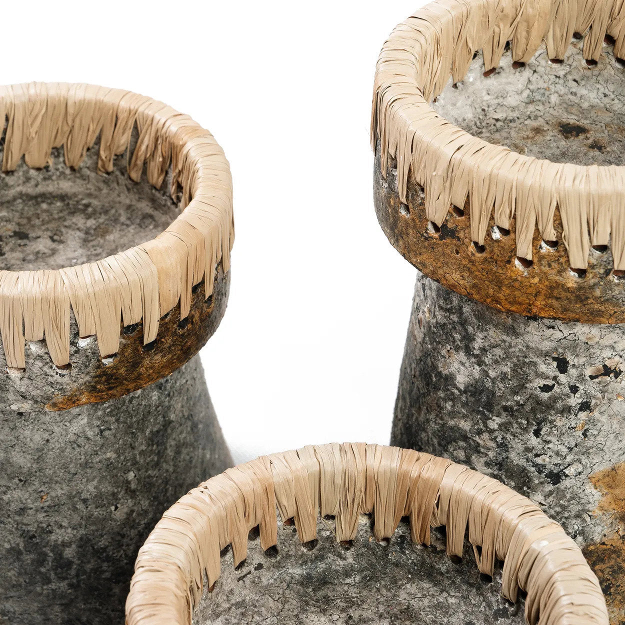 Kandelaar Skibu Raffia Terracotta - Afbeelding 5