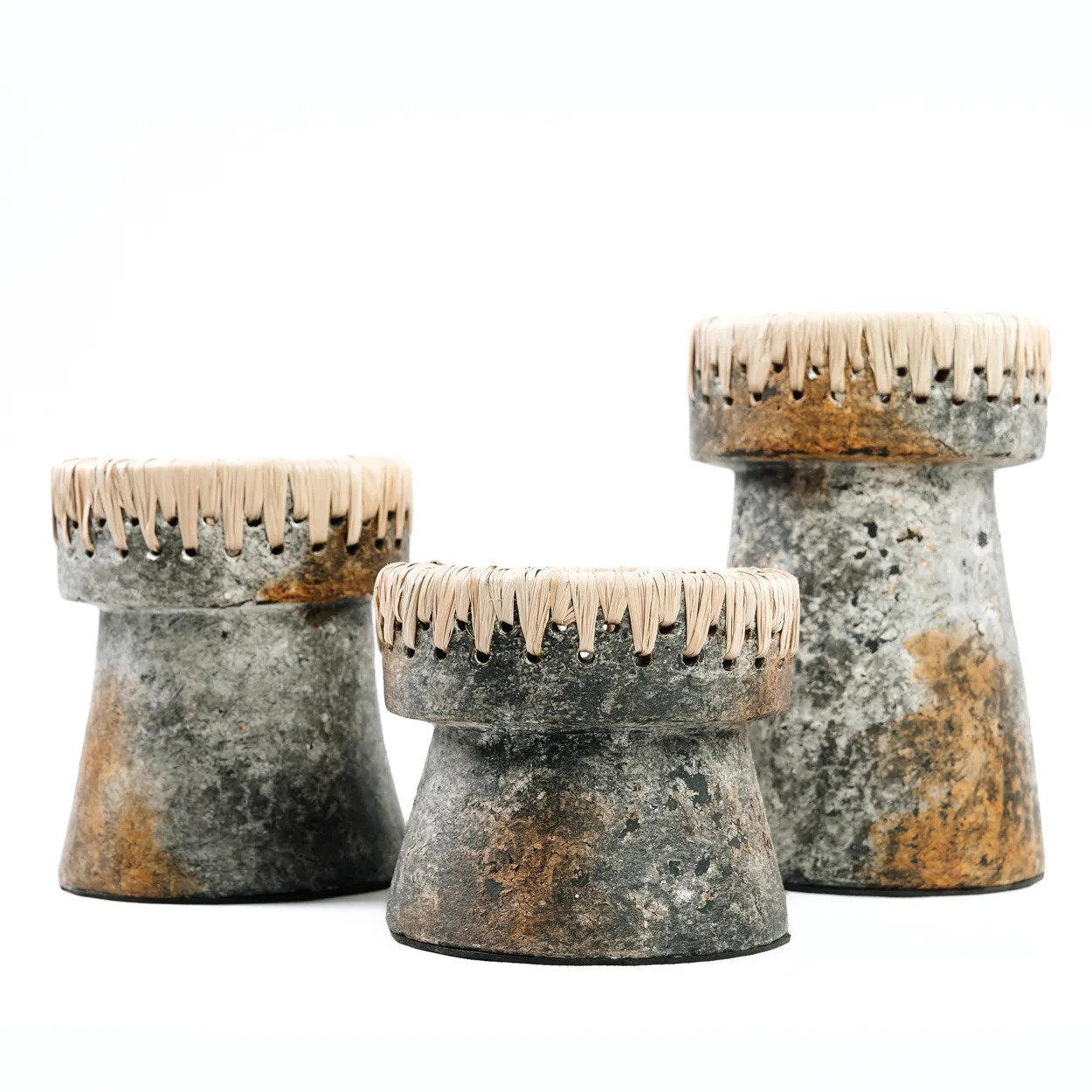 Kandelaar Skibu Raffia Terracotta - Afbeelding 6
