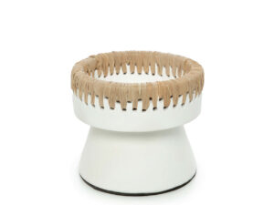 Kandelaar Keekos Raffia Naturel H12 cm