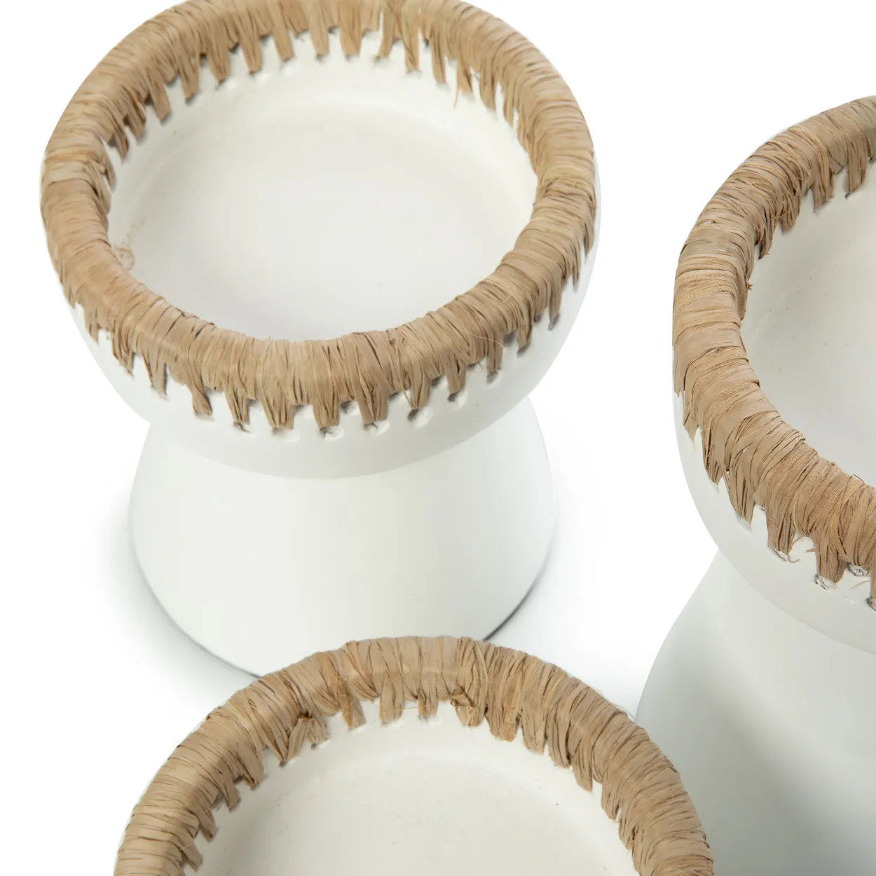 Kandelaar Keekos Raffia Naturel H12 cm - Afbeelding 5