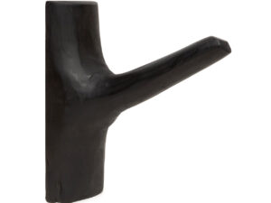 Wandhaak Slimang Teak Zwart