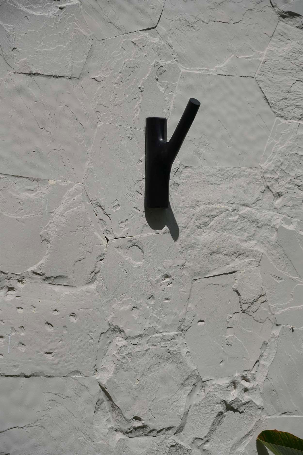 Wandhaak Slimang Teak Zwart - Afbeelding 3