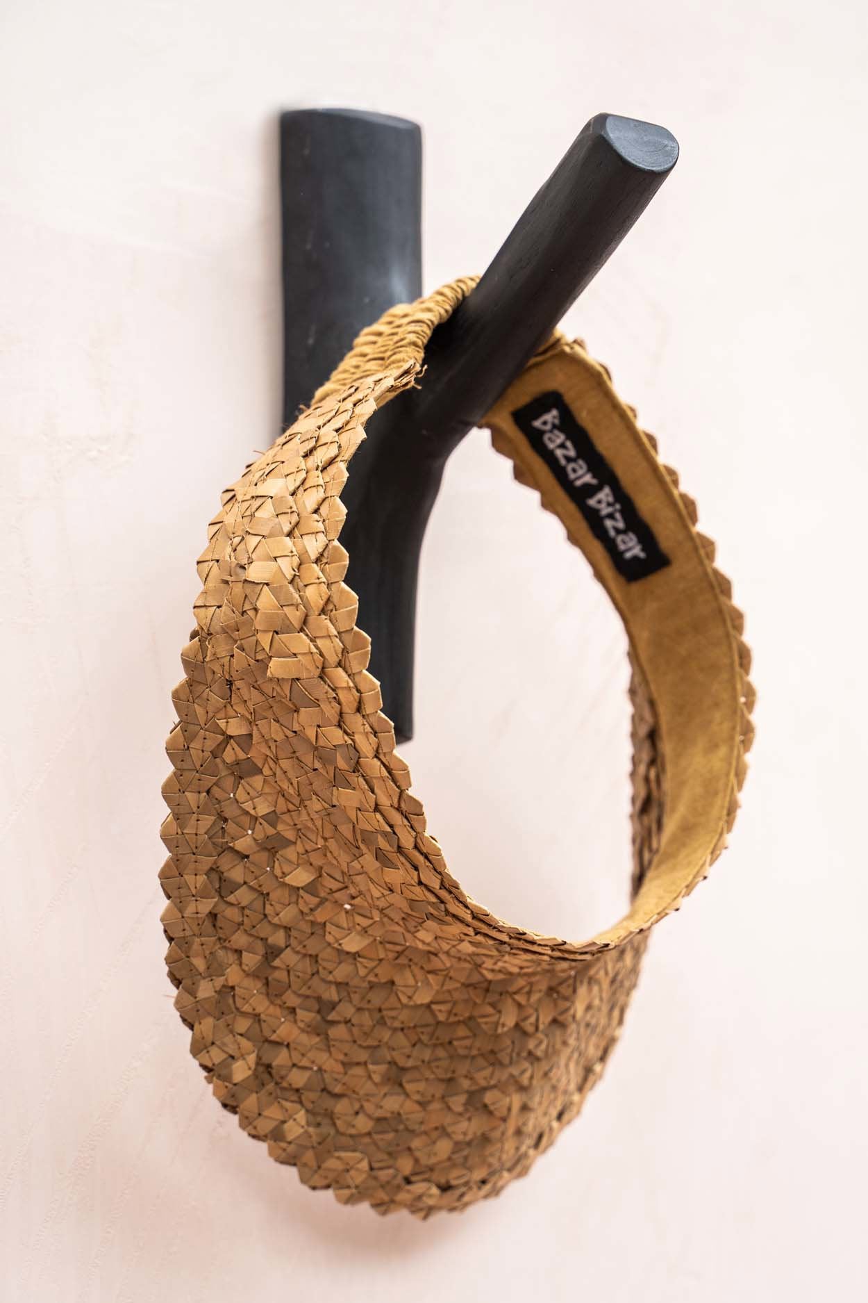 Wandhaak Slimang Teak Zwart - Afbeelding 4