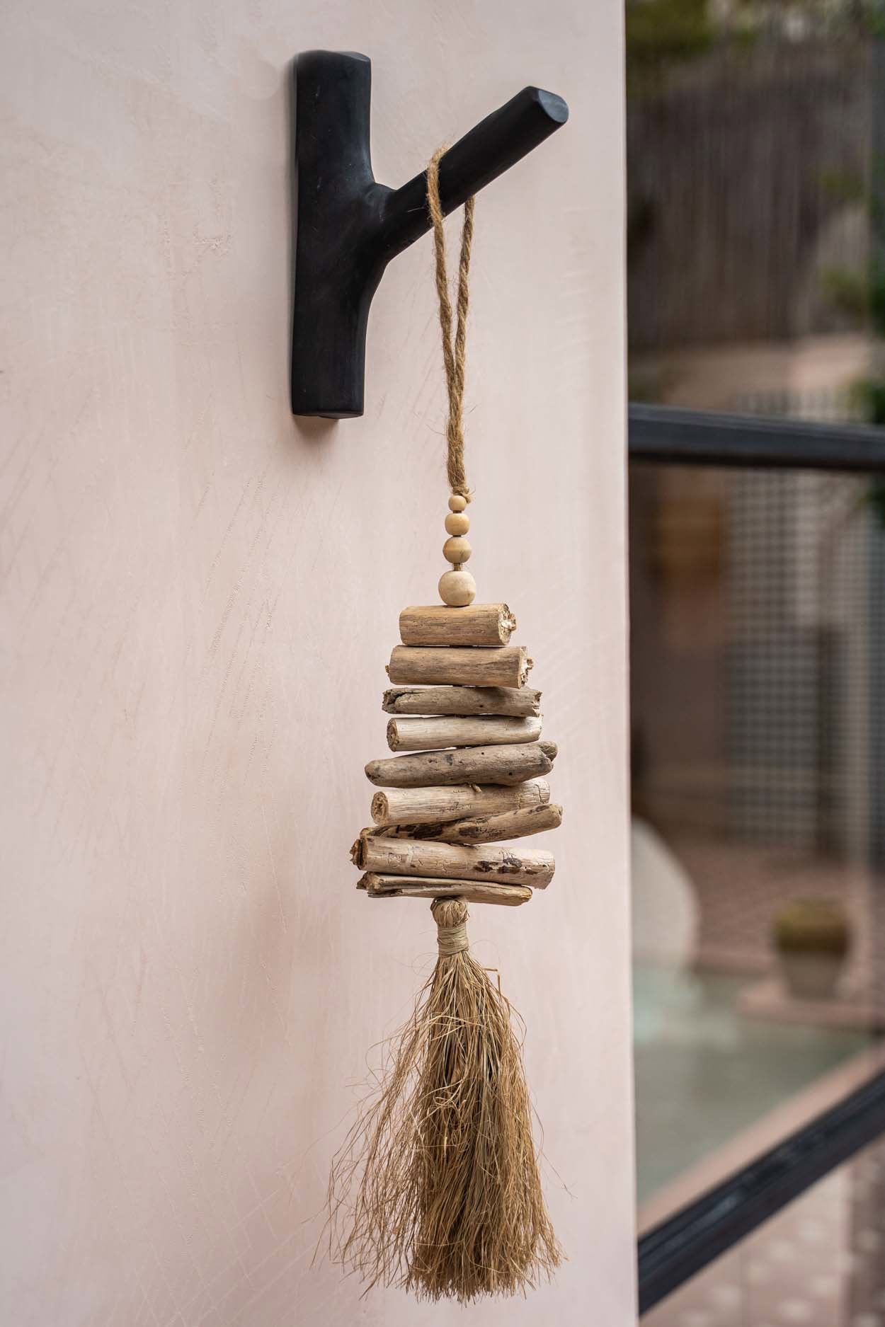 Wandhaak Slimang Teak Zwart - Afbeelding 6