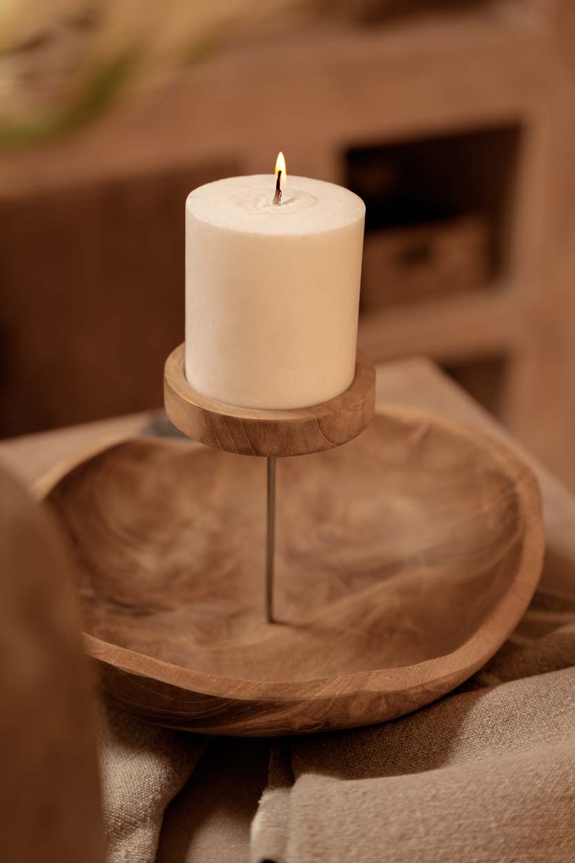 Schaal Nemu Teak Naturel - Afbeelding 3