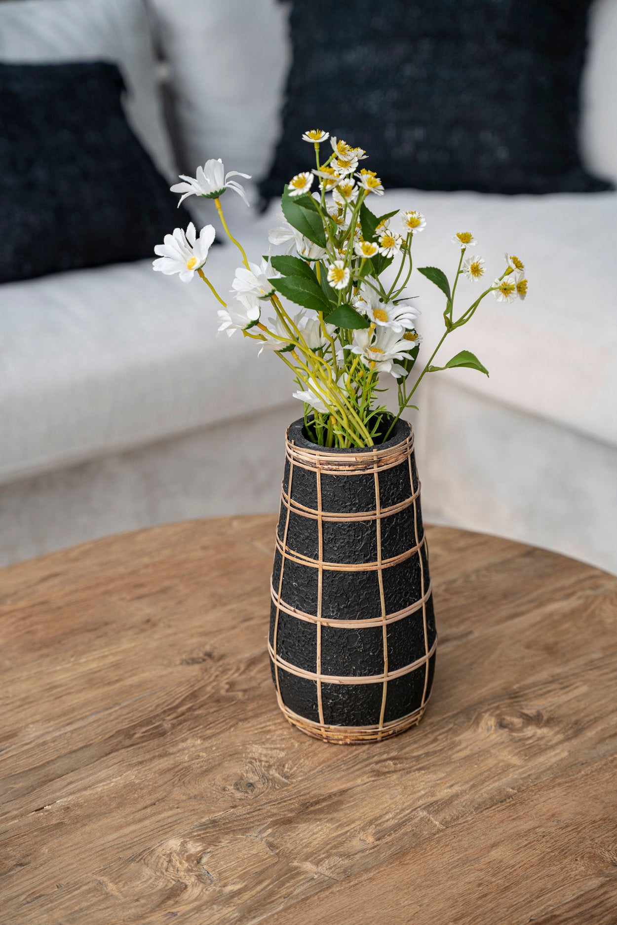 Vaas Klannes Rotan Naturel H31 cm - Afbeelding 2