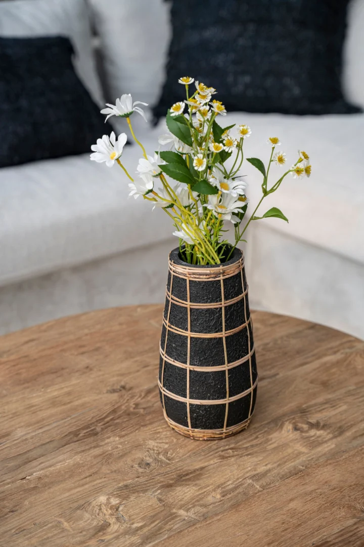 Vaas Klannes Rotan Naturel H31 cm - Afbeelding 2