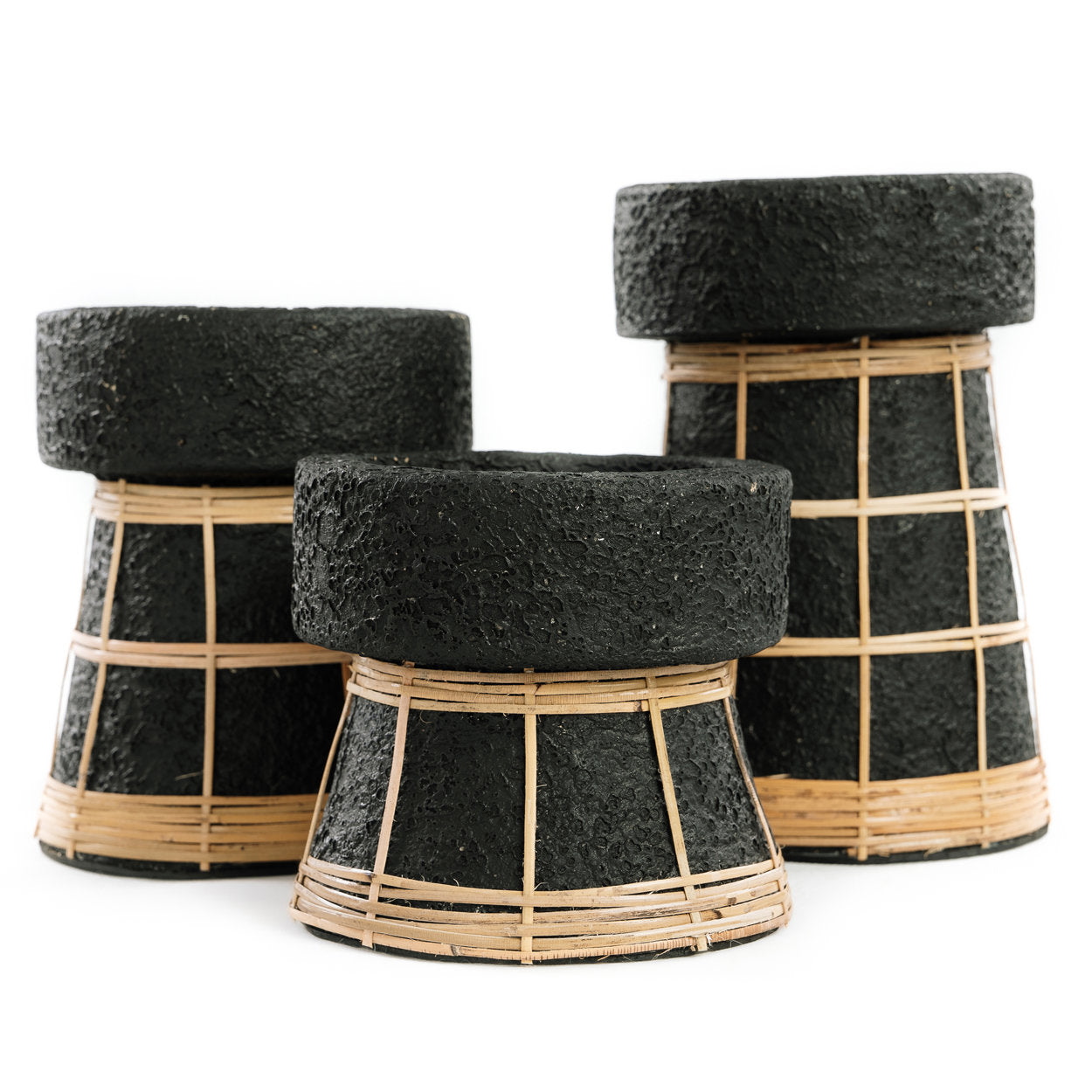 Kaarsenhouder Tratos Rotan Zwart - Afbeelding 5