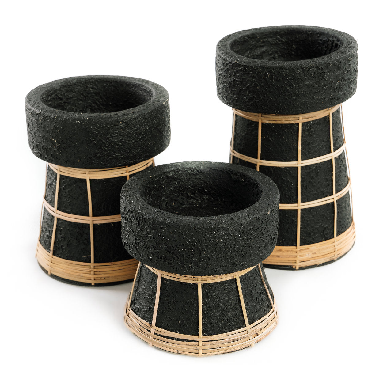 Kandelaar Giemmone Rotan Naturel H12 cm - Afbeelding 5