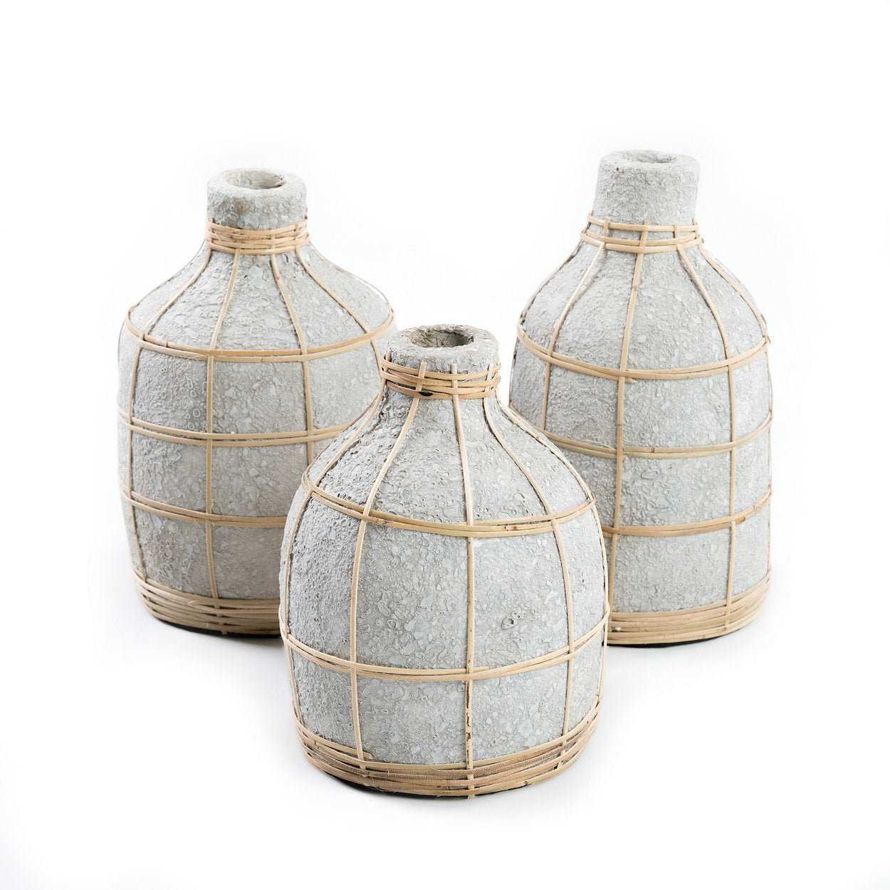 Vaas Vovun Rotan Naturel H24 cm - Afbeelding 9