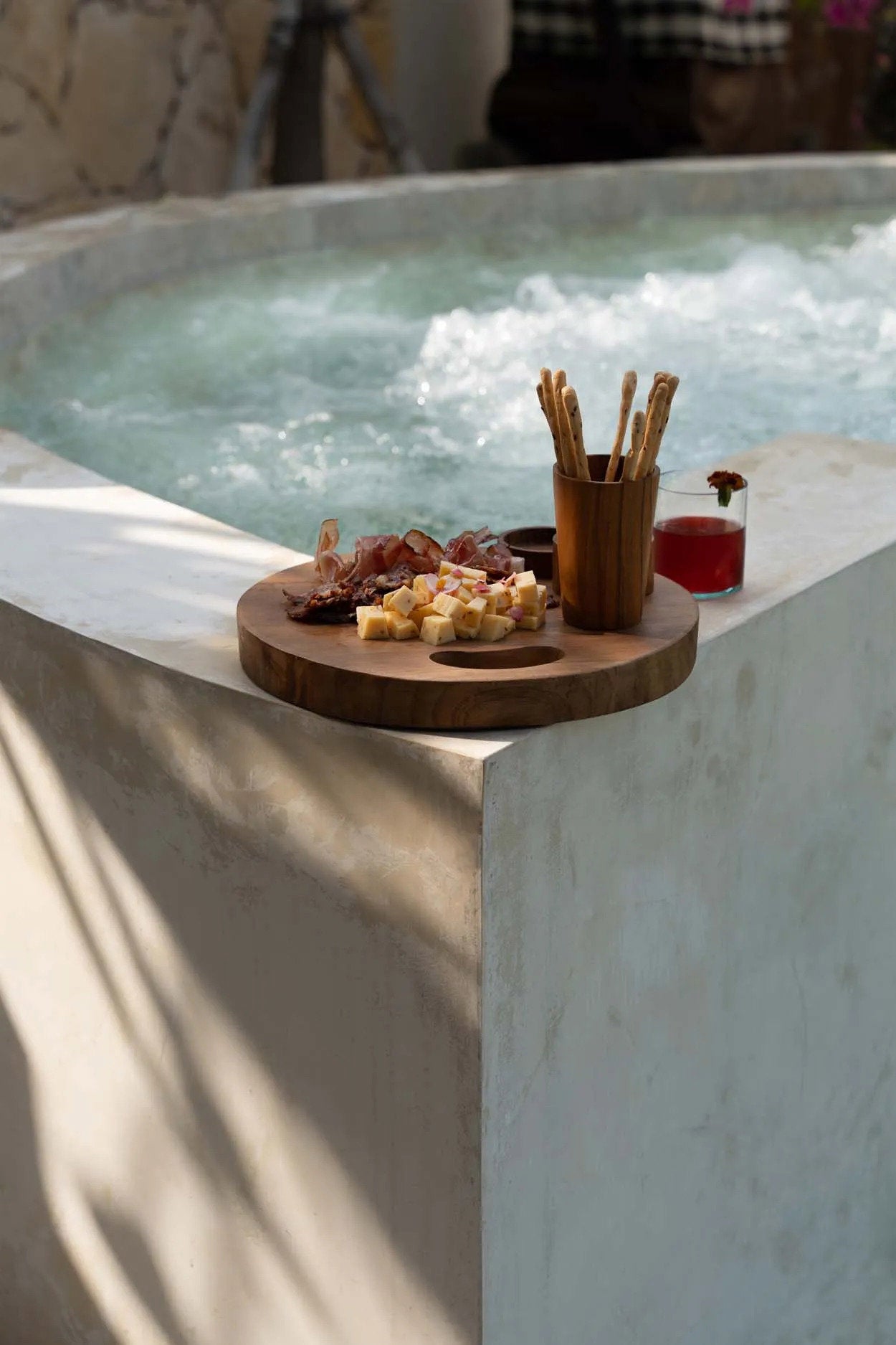 Dienblad Cumaro Teak Naturel - Afbeelding 3