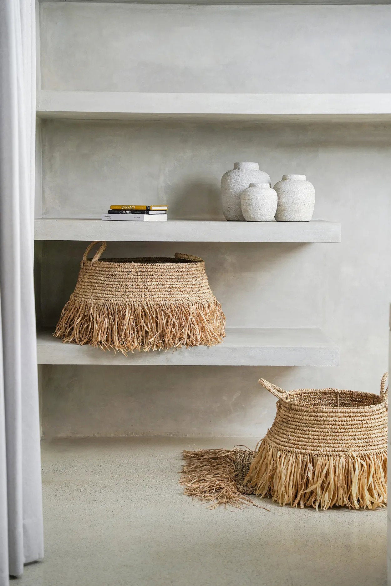 Mand Pralello Raffia Naturel - Afbeelding 3