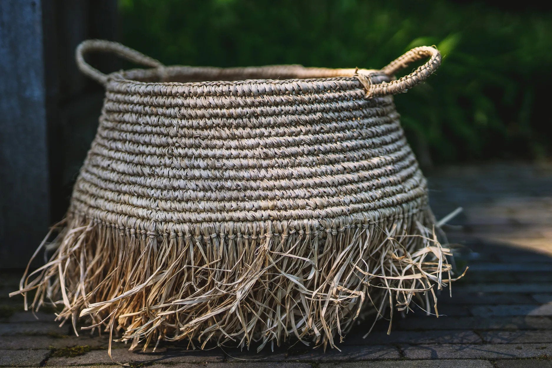 Mand Pralello Raffia Naturel - Afbeelding 4