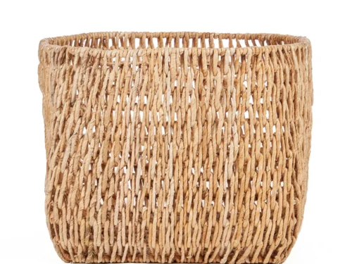Mand Fusse Naturel handgemaakte opbergmand van bananenblad met natuurlijke look