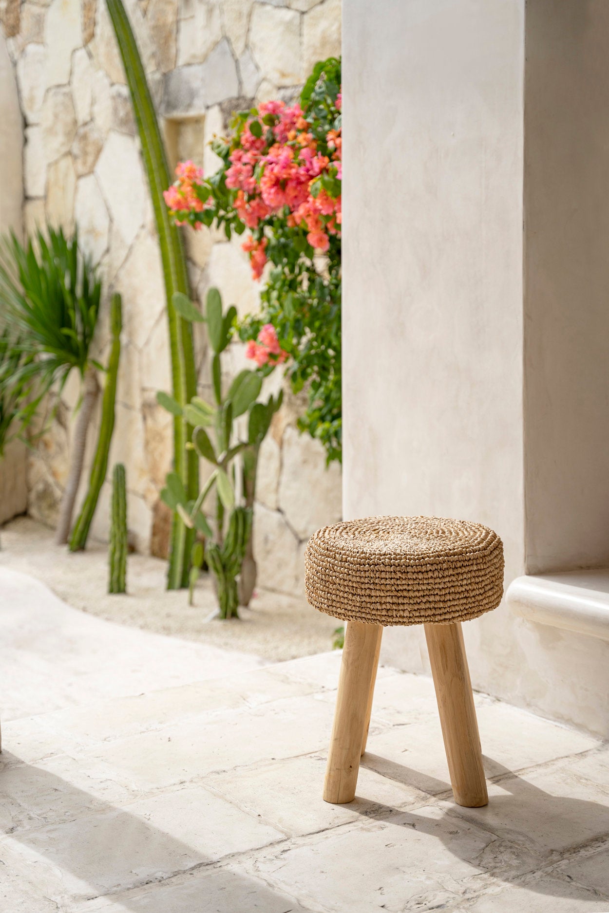 Kruk Skootil Teak Naturel - Afbeelding 2