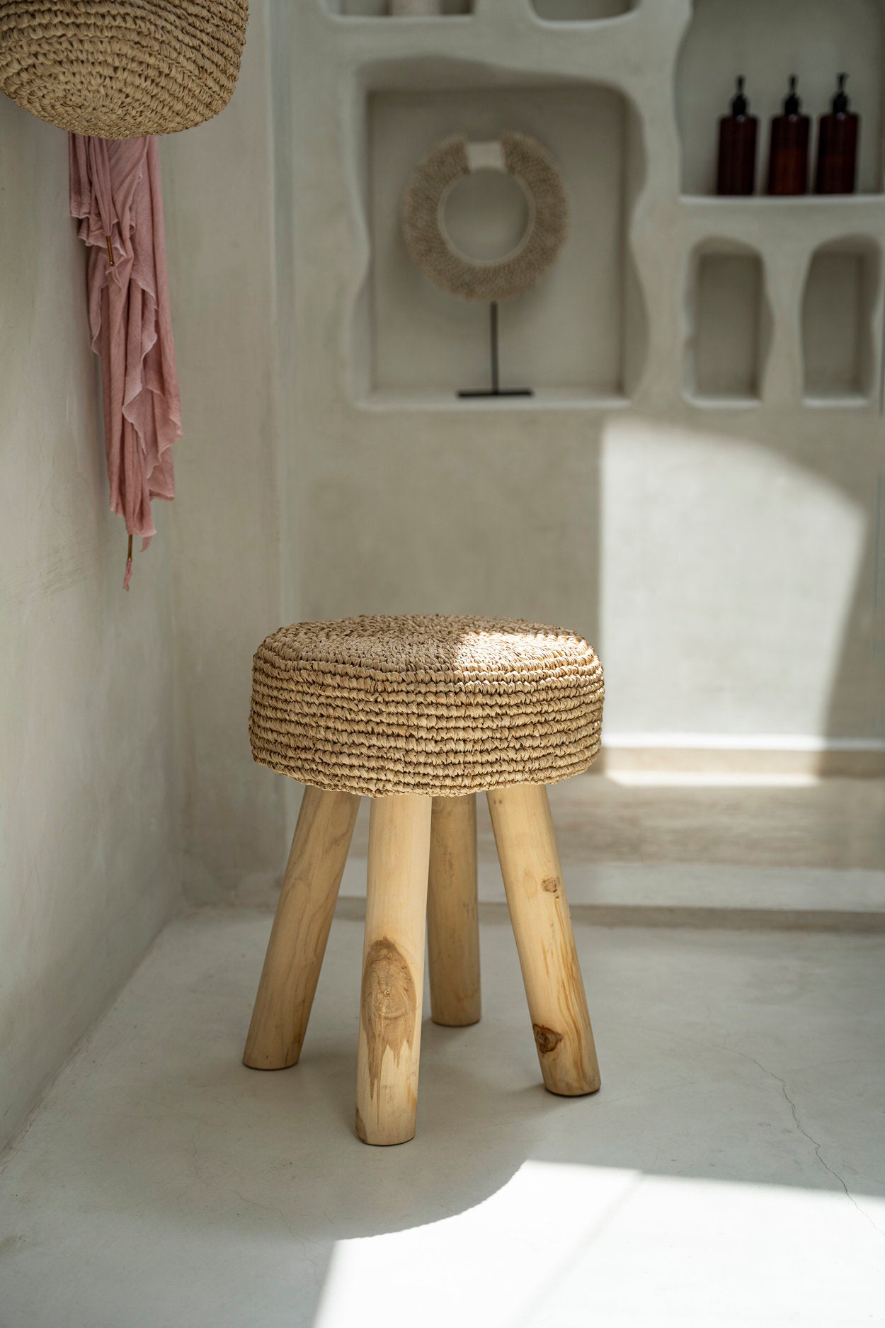 Kruk Skootil Teak Naturel - Afbeelding 3