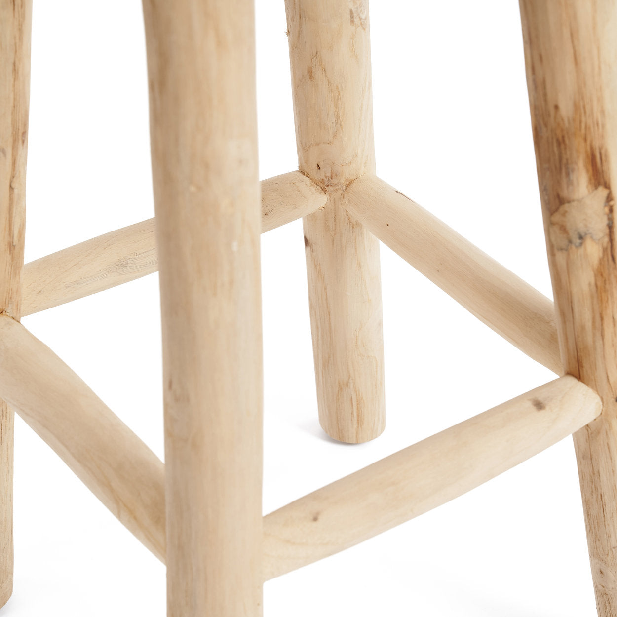 Barkruk Penang Teak Naturel - Afbeelding 6
