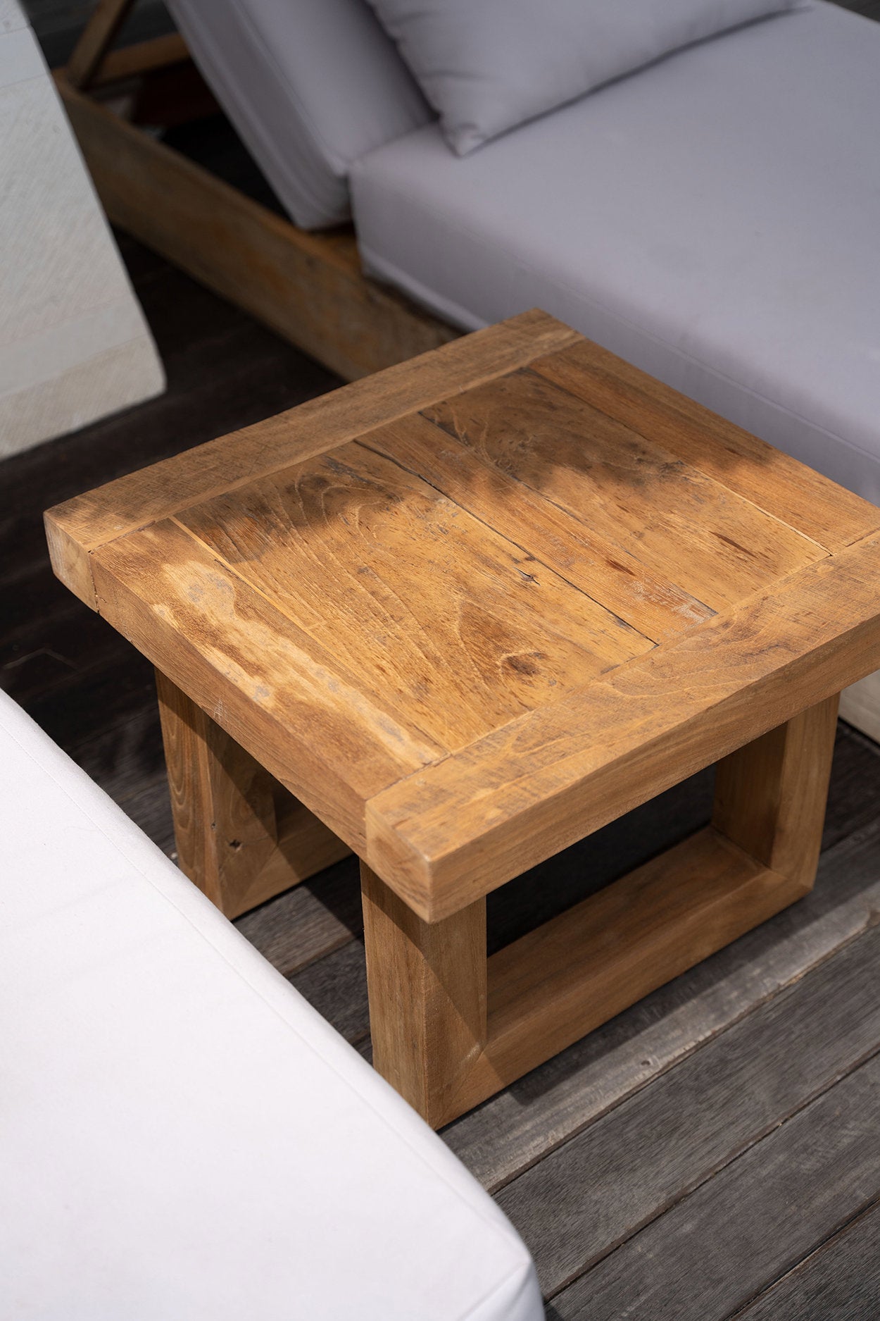 Bijzettafel Jeibol Teak 50 cm - Afbeelding 4