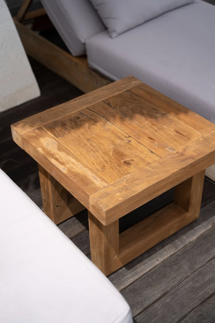 Bijzettafel Jeibol Teak 50 cm - Afbeelding 4