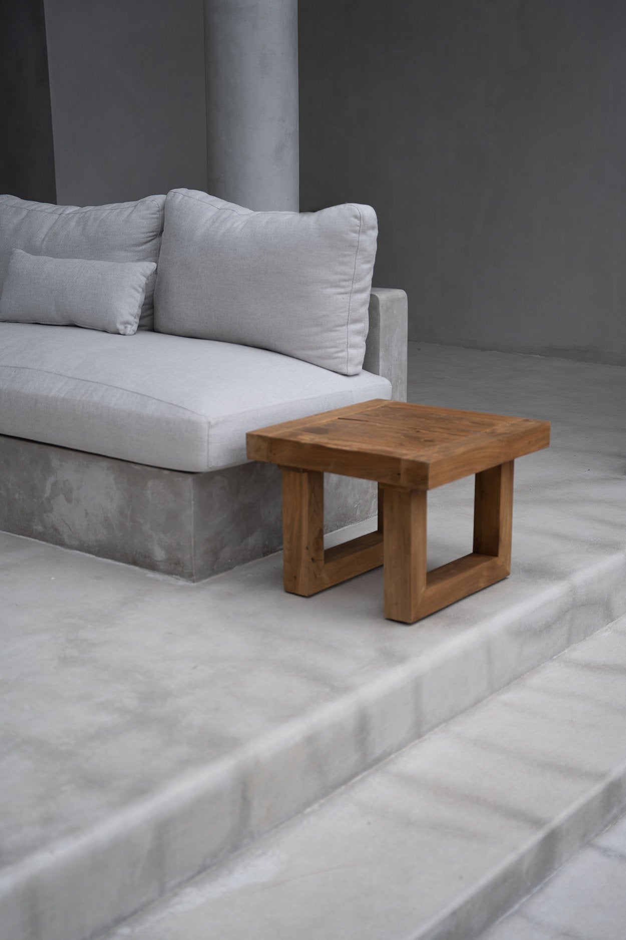 Bijzettafel Jeibol Teak 50 cm - Afbeelding 5