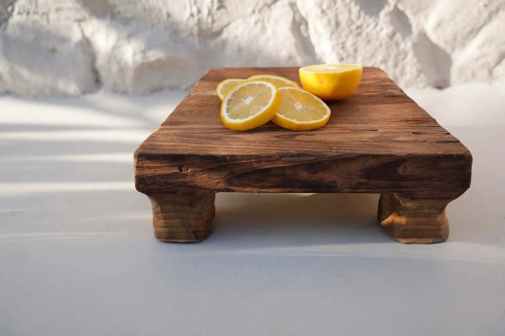 Dienblad Slaundin Teak Naturel - Afbeelding 4