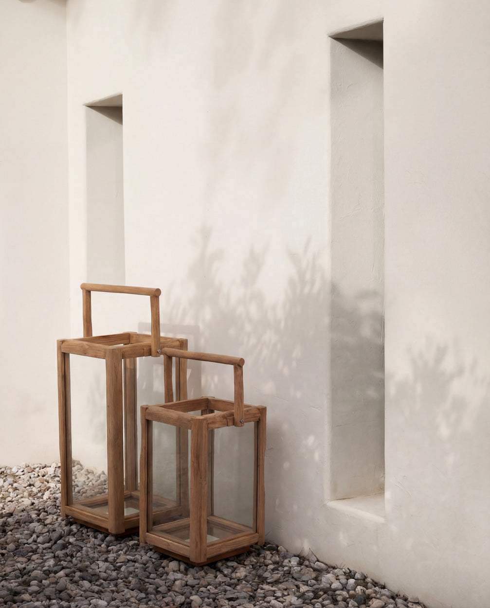 Windlicht Dormel Teak Naturel - Afbeelding 2