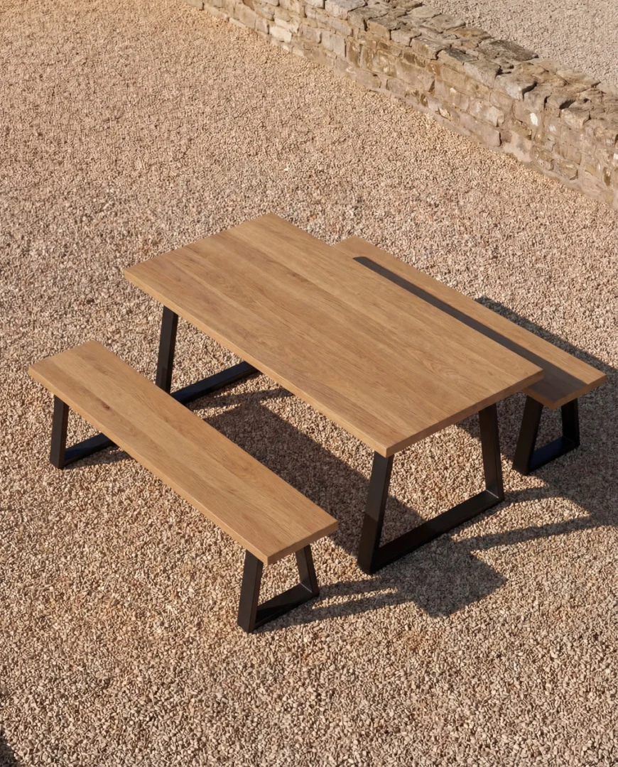 Bank Boltella Teak Naturel - Afbeelding 3