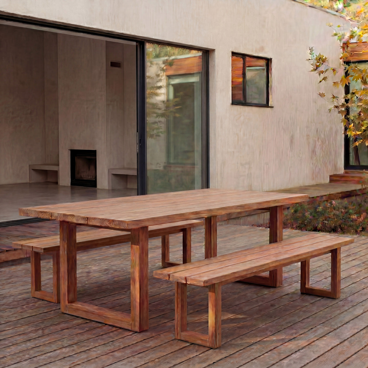 Bank Jostino Teak Naturel - Afbeelding 2