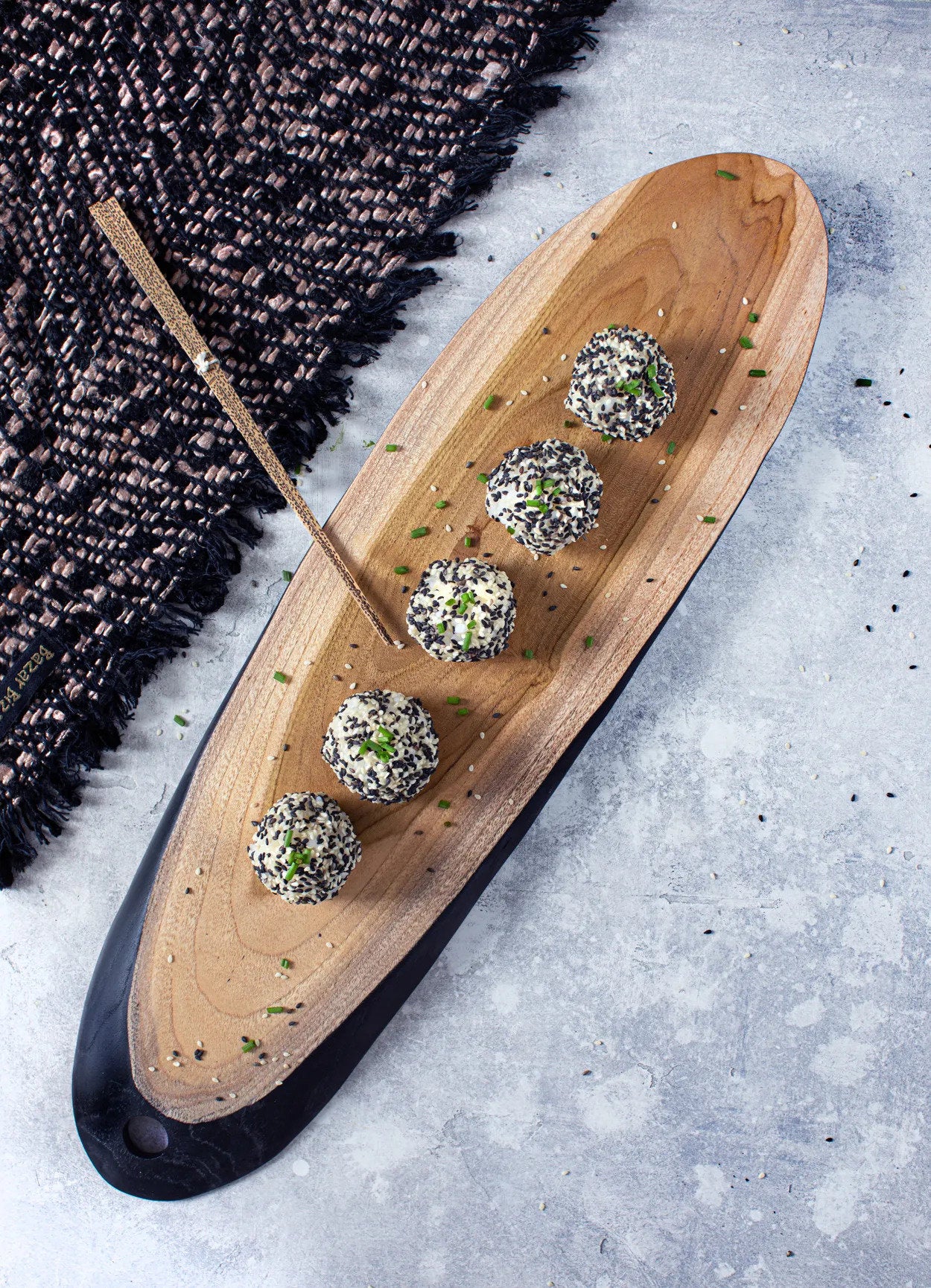 Tapasbord Noodund Teak Naturel - Afbeelding 4