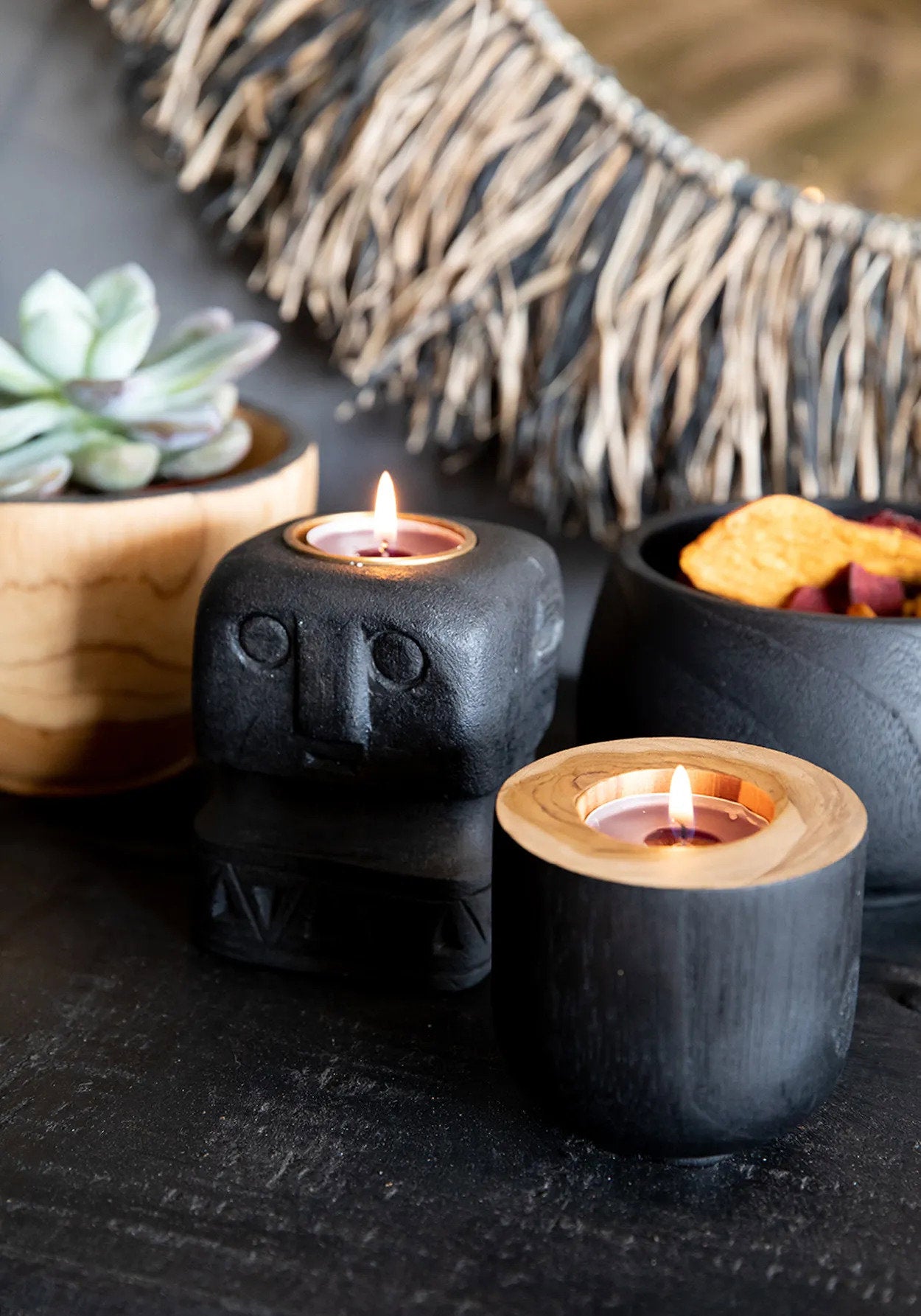 Kandelaar Niemond Teak Naturel - Afbeelding 3