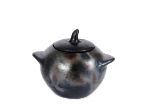 Pot Flimol Zwart H9 cm