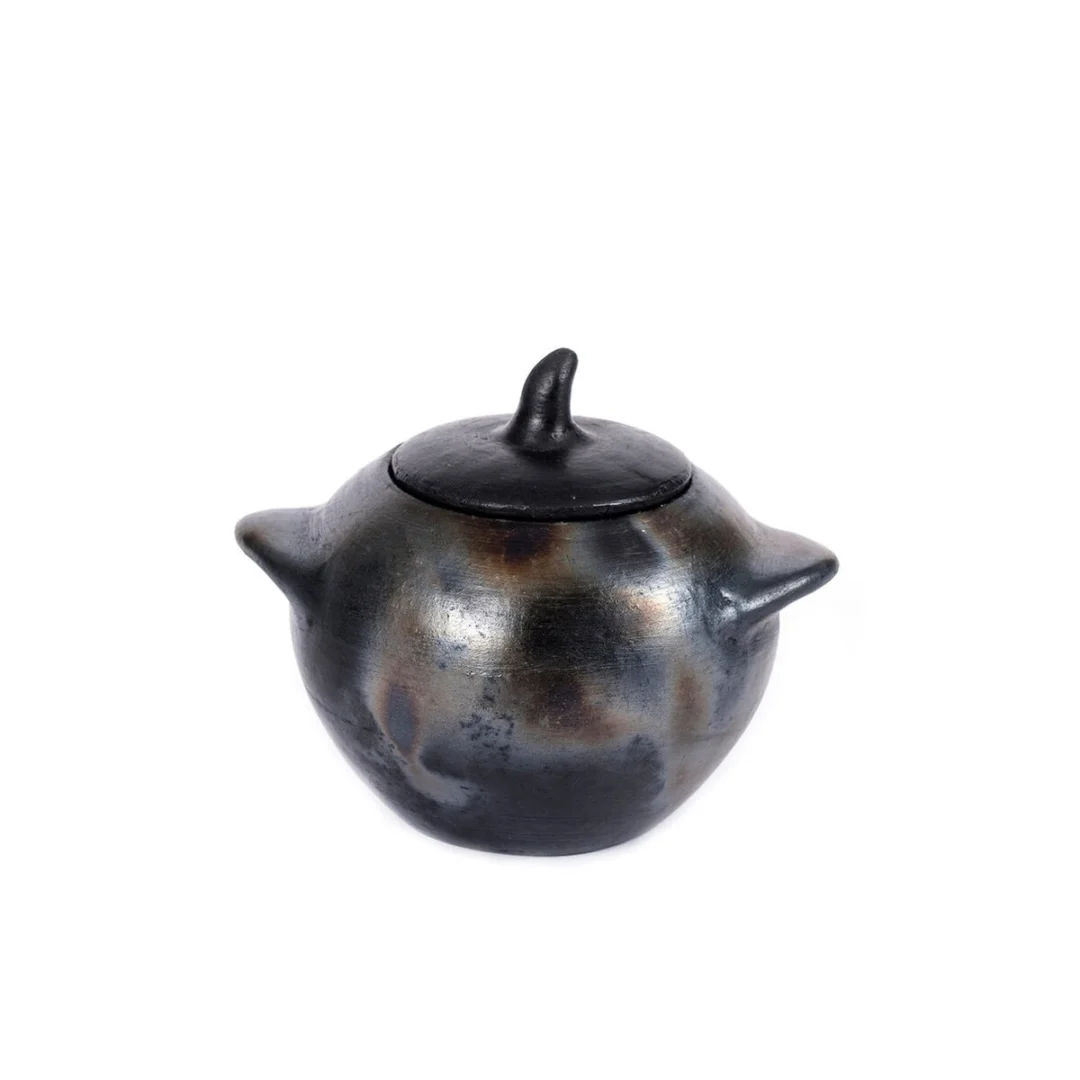 Pot Flimol Zwart H9 cm
