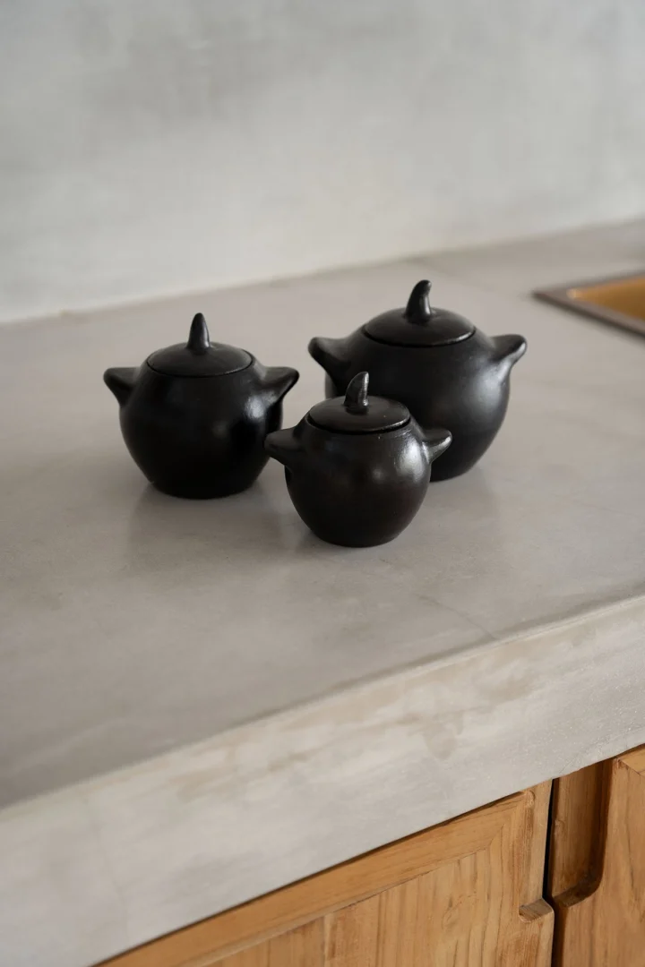 Pot Flimol Zwart H9 cm - Afbeelding 3
