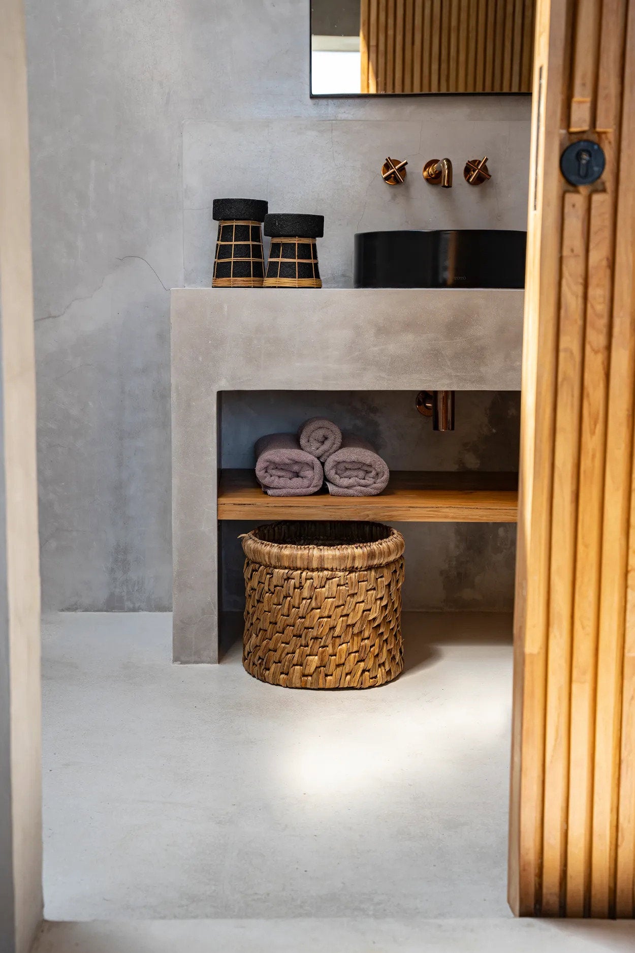 Mand Mausello Waterhyacint Naturel - Afbeelding 5
