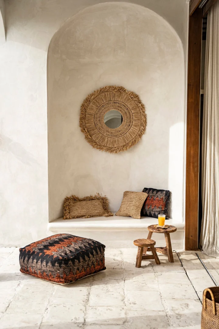 Kruk Geino Teak Naturel - Afbeelding 6