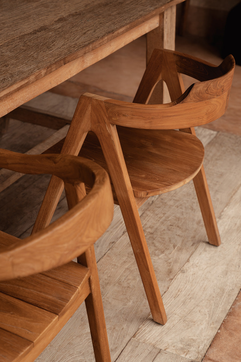 Eetkamerstoel Nemmora Teak Naturel - Afbeelding 3