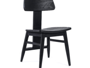 Eetkamerstoel Prenno Teak Zwart