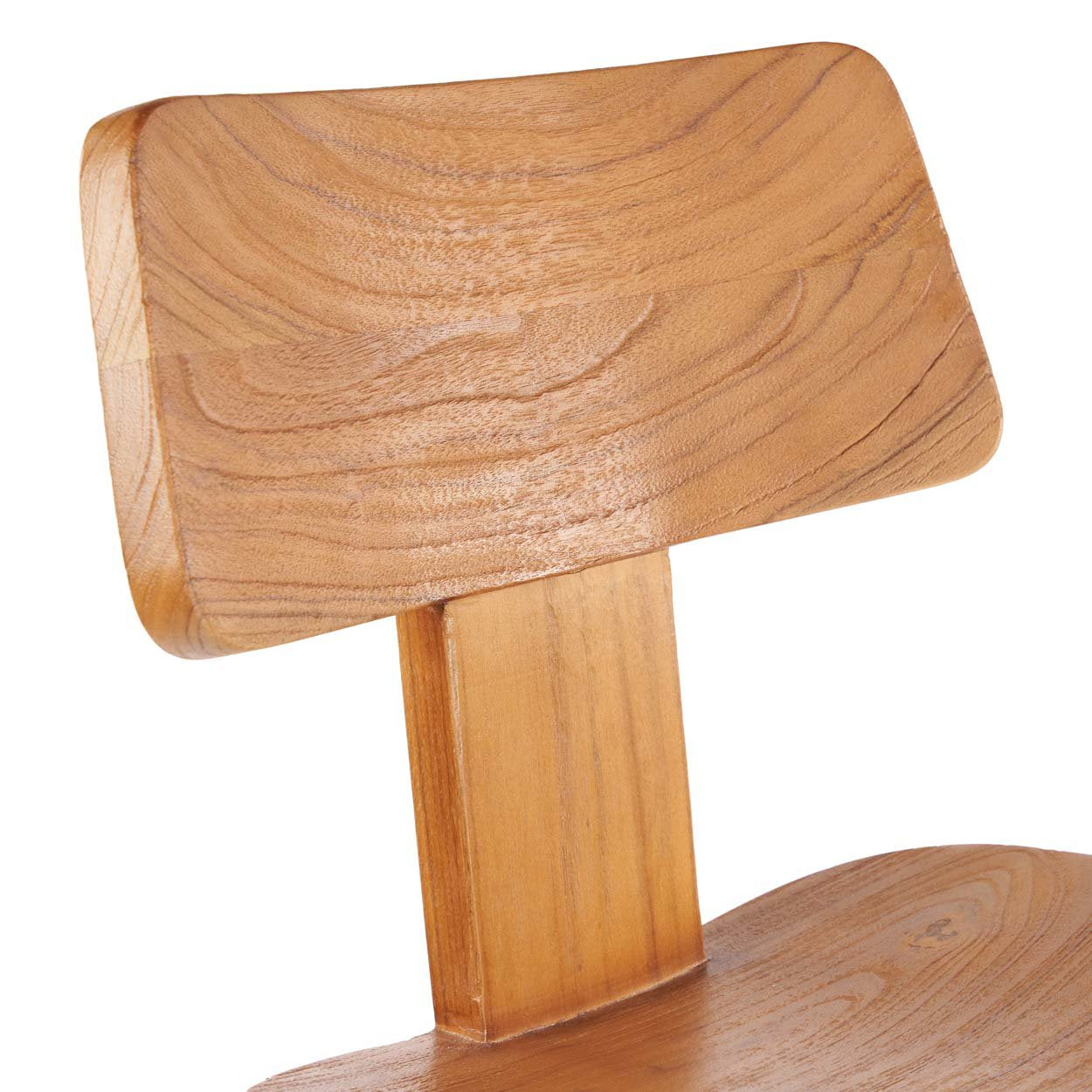 Barkruk Bauldes Teak Naturel - Afbeelding 4